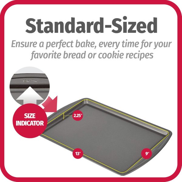 GoodCook Everyday Nonstick Carbon Steel 13” x 9” Baking Sheet Set, 3 Pack – Standard-Sized Carbon Steel Cooking Pans, Bakeware Set, Cookie Sheets for Baking, Oven Pan Set - Image 6