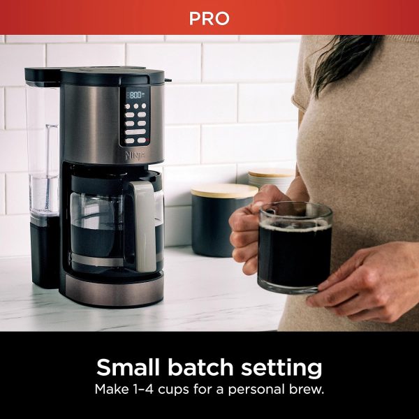 Ninja DCM201BK Programmable XL 14-Cup Coffee Maker PRO, 14-Cup Glass Carafe, Freshness Timer, with Permanent Filter, Black Stainless Steel - Image 9